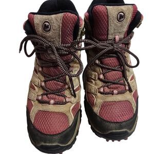 Merrell hiking lace-up waterproof durable boots shoes 9,5 women's